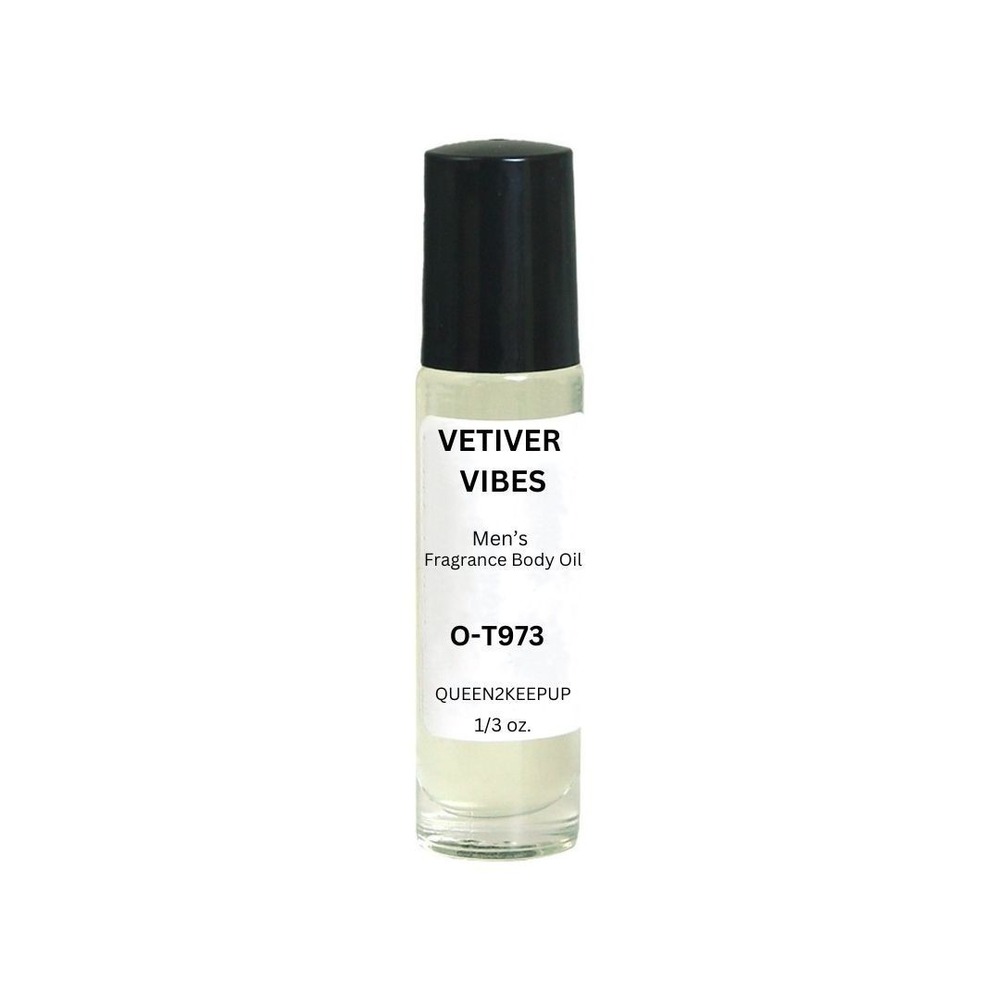 Vetiver Vibes (Men) Body Oil 10 ml Fragrance All Natural 1/3 oz Roll-On Scent